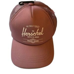 Herschel Supply Co. Size 6-18M Baby Whaler Mesh Snapback Cap in Rose/White